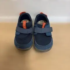 イフミー　　ネイビー ベルクロストラップ キッズシューズ　16.5㎝