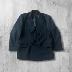 ダブルブレスト 紺 ジャケット メンズ フォーマル 大きめサイズ 上品 レトロ