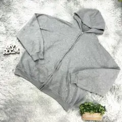 RUSSELL ATHLETIC 無地ジップパーカー XXL グレー