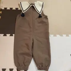 Cottoli タッセル襟付きサロペット　90サイズ　コトリ