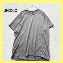【ユニクロ】Tシャツ 薄手 Mサイズ グレー スポーツウェア《美品》