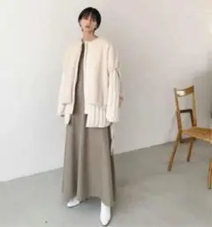 CLANE ボアベストレイヤードダウンコート クラネ
