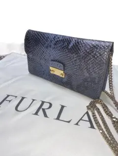 FURLA フルラ ショルダーバッグ クラッチバッグ パイソン