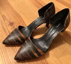 美品!プロエンザスクーラーproenza schoular パイソンパンプス37