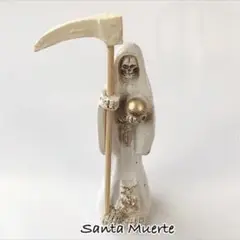 何でも叶える☆ 死の聖母 サンタムエルテ メキシコ お守り 魔術 ホワイト