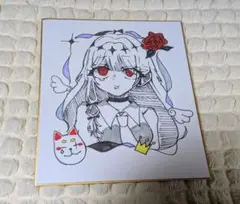 ハンドメイド 色紙 女の子