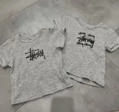 Tシャツ　半袖　トップス　グレー　ベビー　キッズ　90 ロゴ