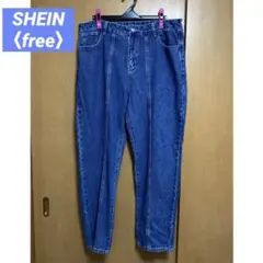 SHEIN デニムパンツ 〈free〉青 ブルー ジーンズ シーイン メンズ