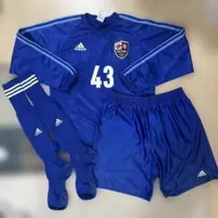 支給品 福山大学サッカー部 ユニフォーム 3点 上下セット