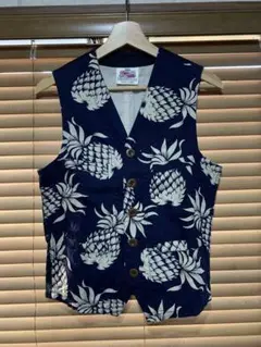 KAHANAMOKU パイナップル柄ベスト