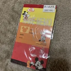 ディズニー　ネームメモ　ミッキー　平成レトロ