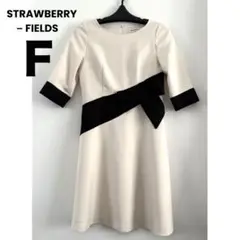 STRAWBERRY-FIELDS ストロベリーフィールズ 膝丈ワンピース