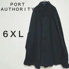 ポートオーソリティ　ブラック シャツ　綿混　 大きいサイズ　6XL