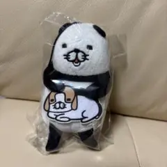 パンダと犬マスコット　ぬいぐるみ