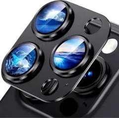 iPhone 15 pro/15 Pro Max カメラフィルム ブラック 黒