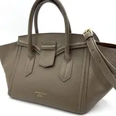 極美品　クリスチャンヴィラ　2WAY フラップ　レザー　ショルダーバッグ　本革