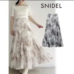 SNIDEL ワッシャープリントスカート