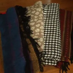 CHARLES JOURDAN チェック柄マフラーまとめ売り4点