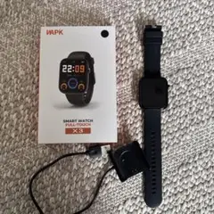 スマートウォッチ X3 ブラック 充電器付き
