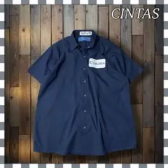 CINTAS シンタス 企業刺繍ワッペン 半袖ワークシャツL