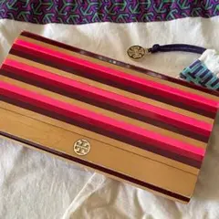 TORY BURCH ウッドクラッチバック