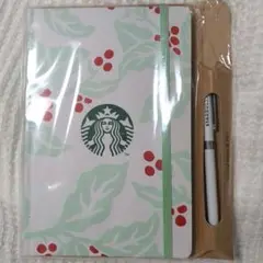 スタバ　ホリデー　ジャーナルブック　コーヒーチェリー　ペン　スターバックス
