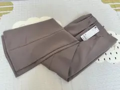 GU グレー ストレッチフレアパンツ XSサイズ