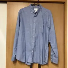 NEUTRALWORKS ボタンダウン長袖シャツ X-LARGE 青
