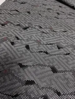 M199アンティーク 古布 金彩 洗い張り ハギレ ハンドメイド 汚れあり