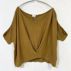 【ナノカバイマーカ】ドルマンカットソー ワイドシルエット 裾タック 半袖 M