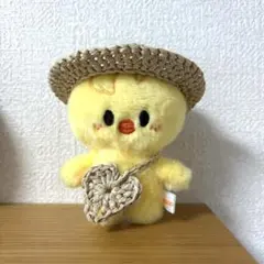 skzoo 10cmポガリ・ジニレット麦わら帽子＆ハートポシェット（ベージュ）