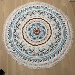 ボヘミアンスタイル 円形ラグ