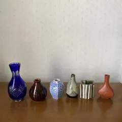 小さな花入　小壺　一輪挿し　花器 6点