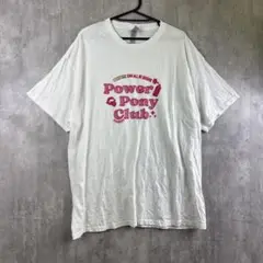 GILDAN Power Pony Club 虹色メッセージ Tシャツ