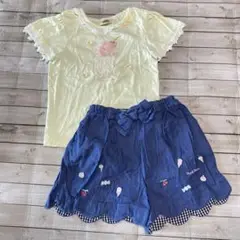 Souris パフェTシャツ ピューピルハウス デニムショートパンツ 110cm
