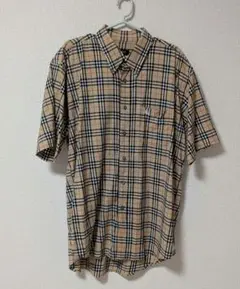 BURBERRY ノバチェック柄 半袖シャツ Lサイズ 値下げ交渉NG