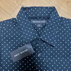 タグ付き新品 マイケルコース MICHAEL KORS シャツ　ドット　ネイビー