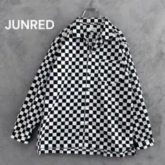 JUNRED ブロックチェック 市松模様 チェッカー柄　シャツ　L ジュンレッド