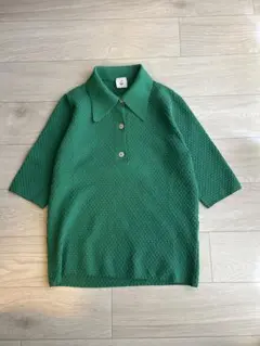 6(ROKU)MINI DIA MOTIF シャツポロニット