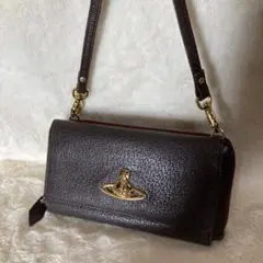 ヴィヴィアンウエストウッド オーブ レザー 2WAY ショルダーウォレット 財布