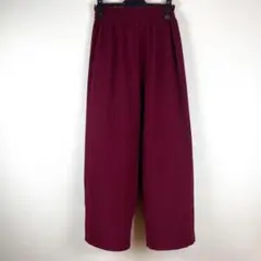 JUNOAH ジュノア　カジュアルワイドパンツ　ワインレッド M