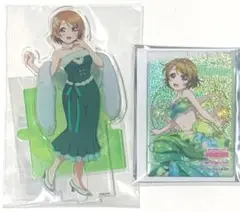 ラブライブ くじ引き堂 アクリルフィギュア 缶バッジ 小泉花陽 ２点セット