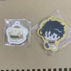 新テニスの王子様×サンリオ　コレクションキーホルダー　切原&ポムポムプリン