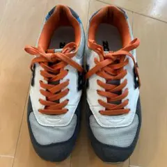 moz スニーカー オレンジ/グレー 24cm