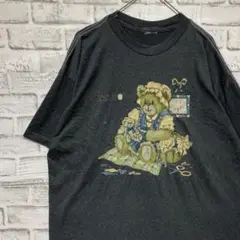 USA製90sヴィンテージTシャツ！シングルステッチ　グレー半袖古着　XL 16