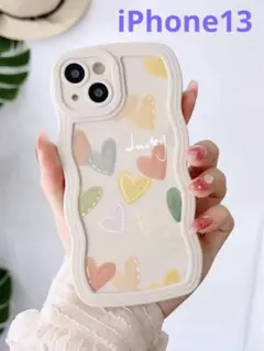 カラフルハート iPhoneケース　iPhone13
