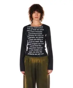 OVERALL PRINT LONG SLEEVE TEE