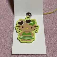 ハローキティ ラバーストラップ 緑