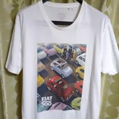 FIAT 500　自動車Tシャツ 　Lサイズ ユニクロ　UT