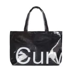 Large Black Curves Tyvek Tote